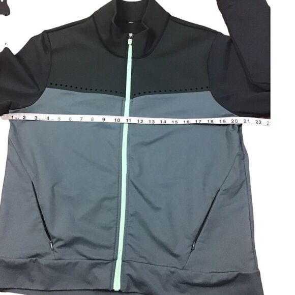 Fabletics Cleo Green Full Zip Front Perforated Jacket Women's Size XL - Picture 5 of 11